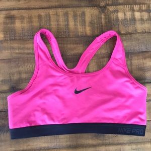 Nike pro sports bra. Size large.